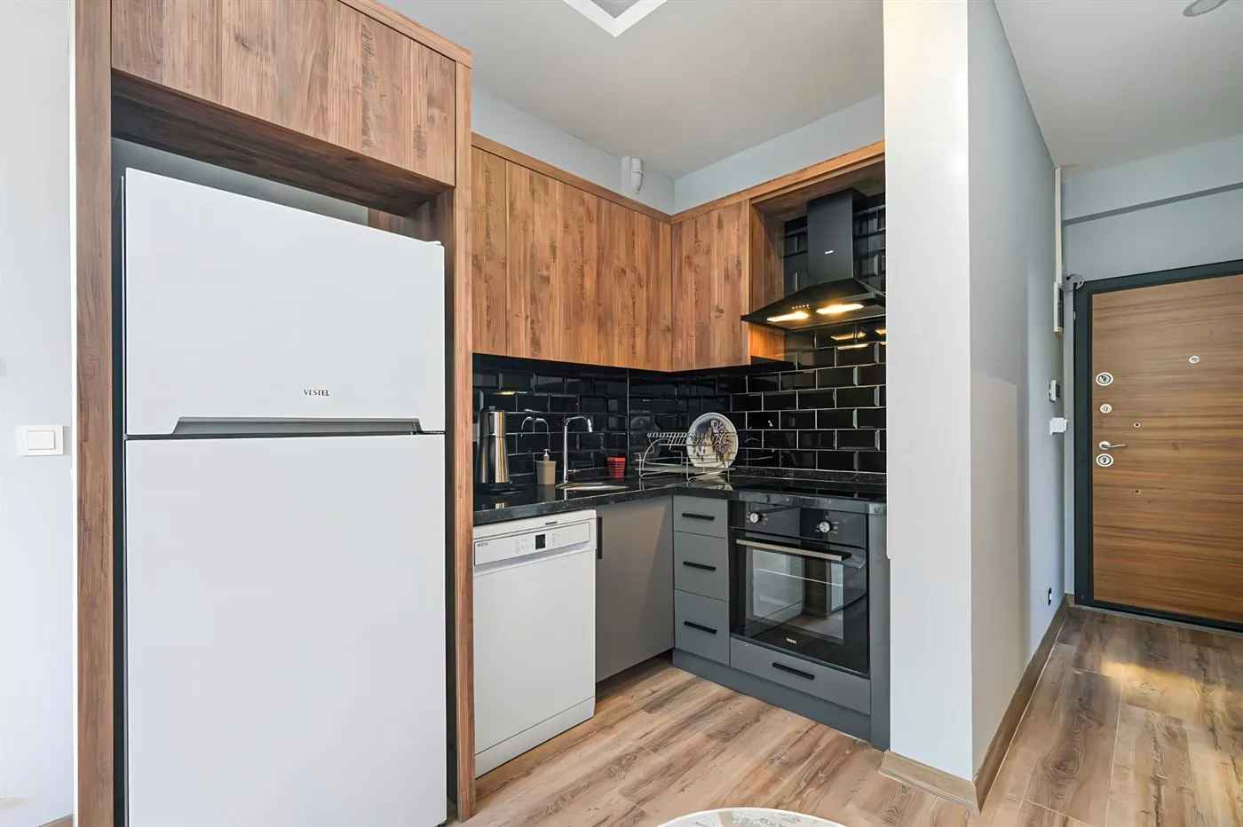 Fully equipped kitchen with modern appliances - Göynük rental apartment